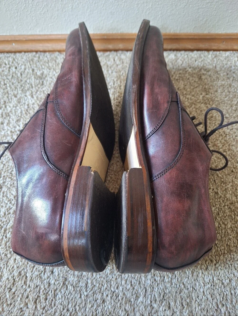 BANANA REPUBLIC Wingtip Brogue Dress Shoes Lace Up Leather Mens Size 10 M